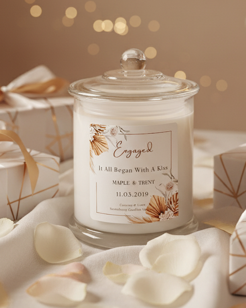 Engagement Candle Celebration Scene