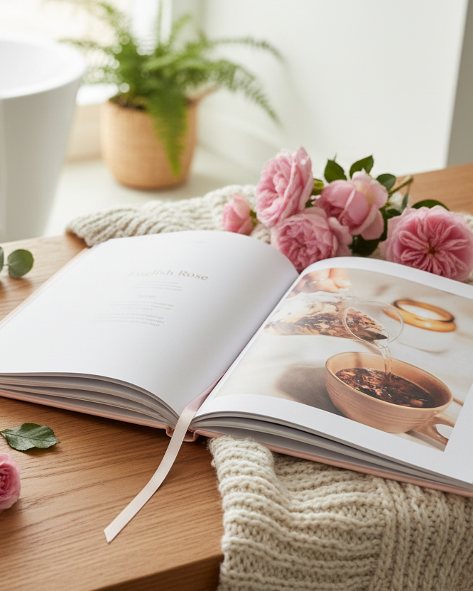 English Rose page lifestyle image