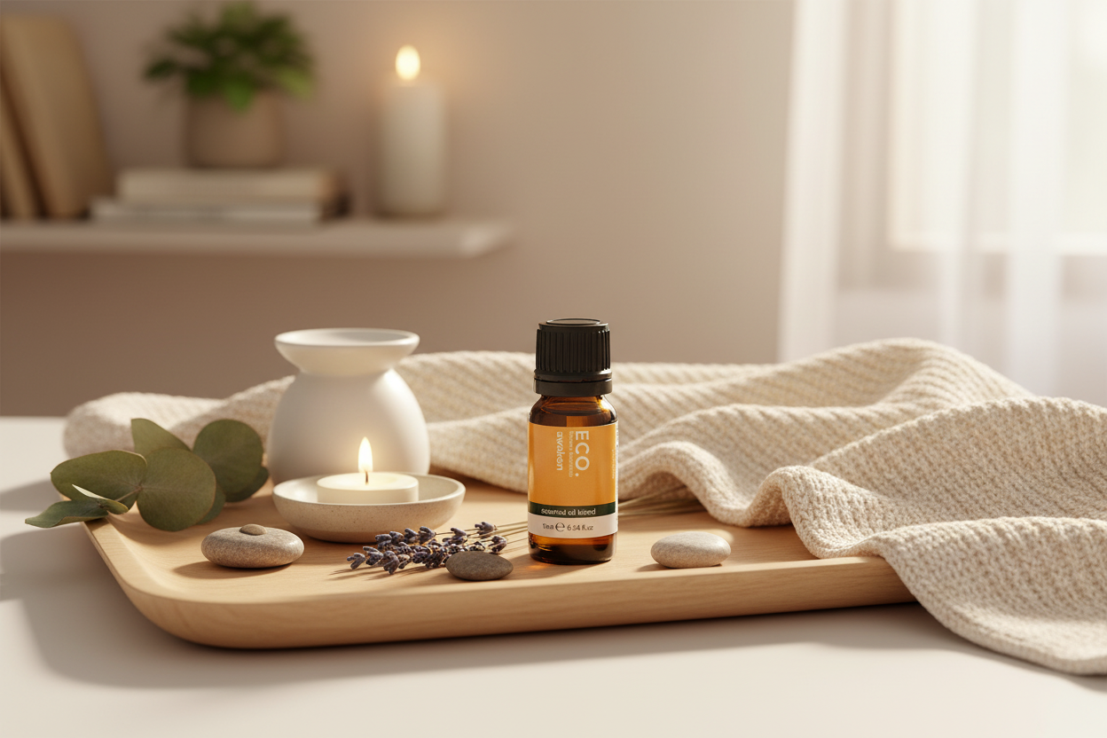 Essential Oil Wellness Setting