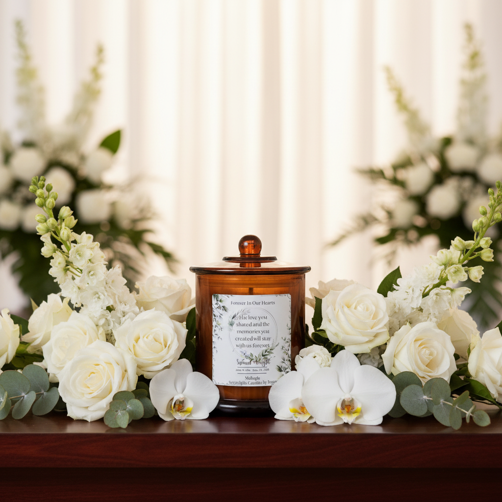 Forever In Our Hearts — Amber Jar — Chapel Setting