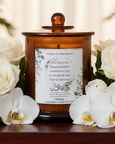 Forever In Our Hearts — Amber Jar — Chapel Setting
