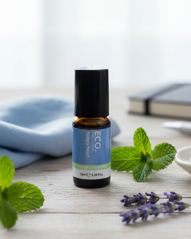 Happy Head Essential Oil Wellness Setting
