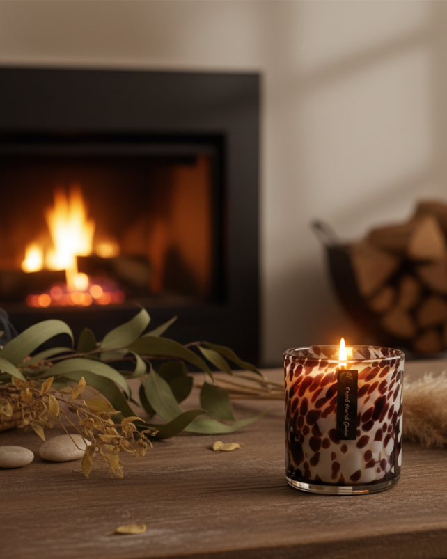 Inner Calm | Tortoiseshell Candle | Warm & Cosy Setting