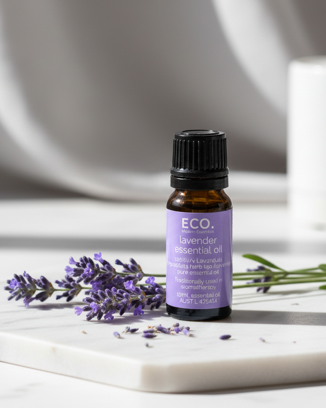 Lavender essential oil lifestyle image