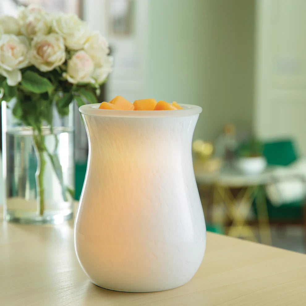 Moonstone Glass Illumination| Wax Warmer| Complimentary Scented Wax Melt