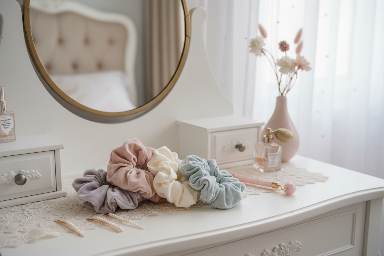 Pale Scrunchies Lifestyle