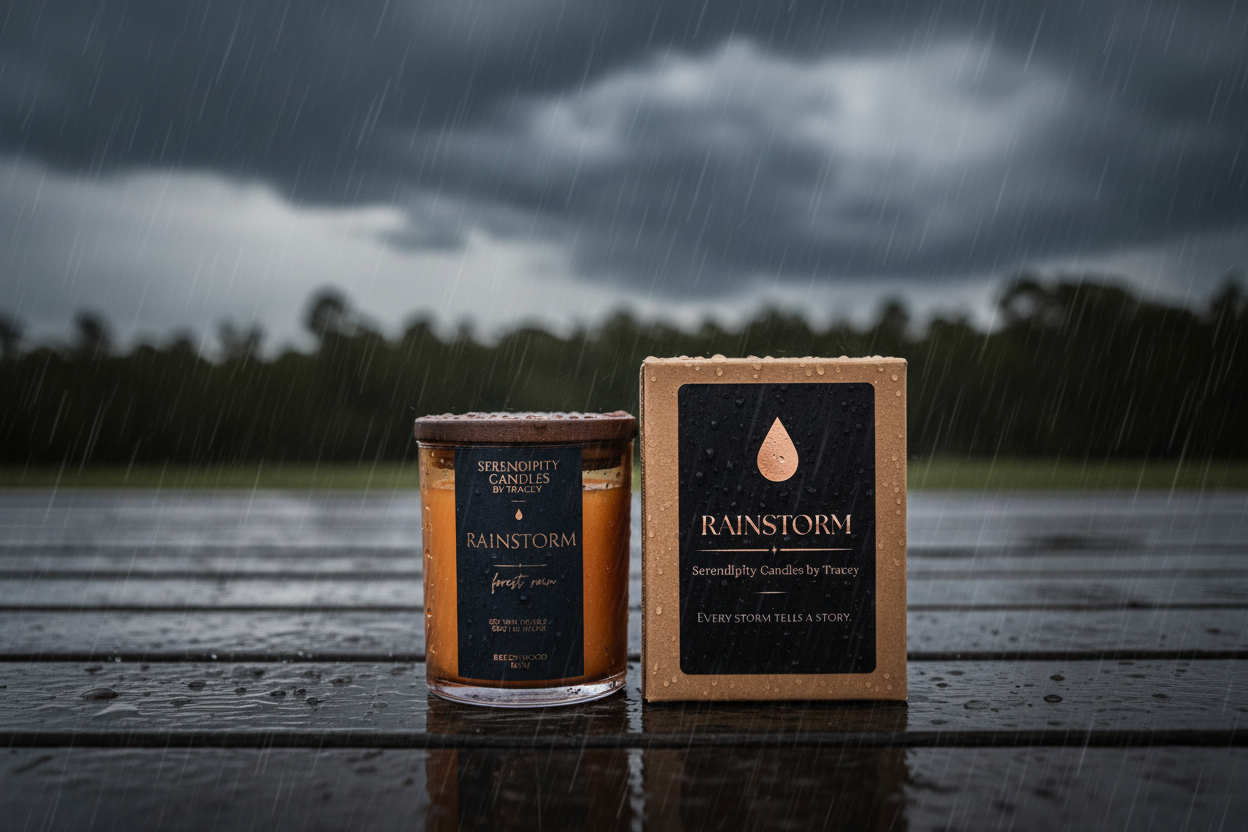 Rainstorm Candle & Box - Stormy Lifestyle