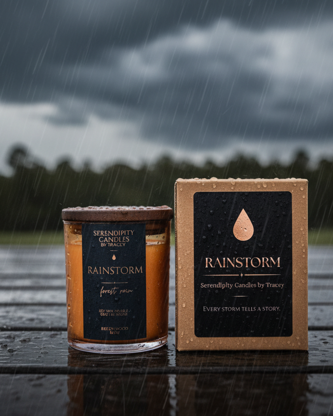 Rainstorm Candle & Box - Stormy Lifestyle