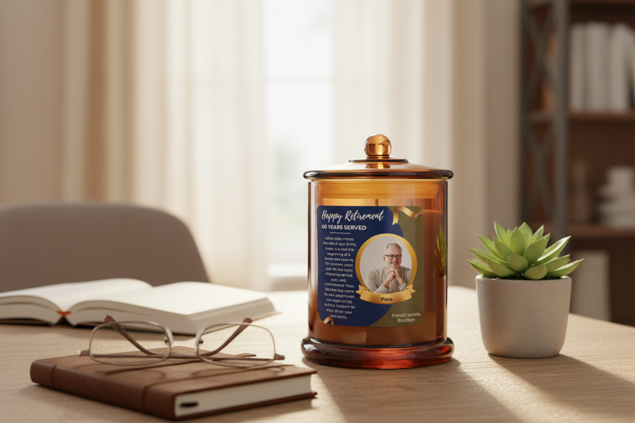 Retirement Amber Candle Lifestyle