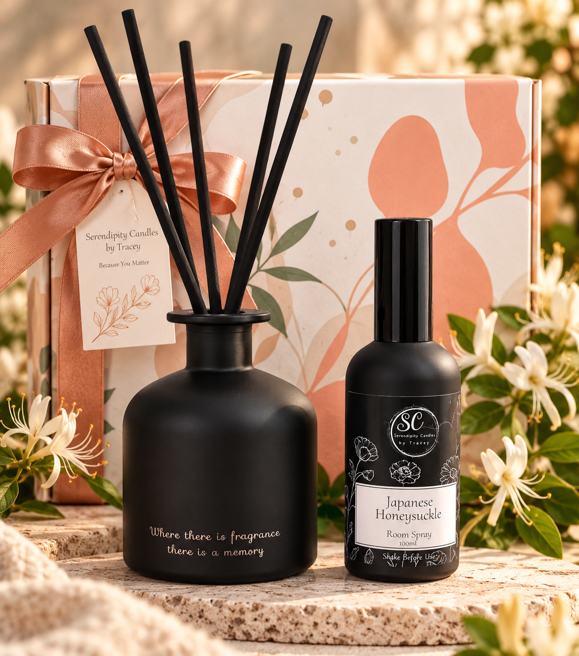 Harmony Gift Set | 100ml Room Spray & 200ml Reed Diffuser