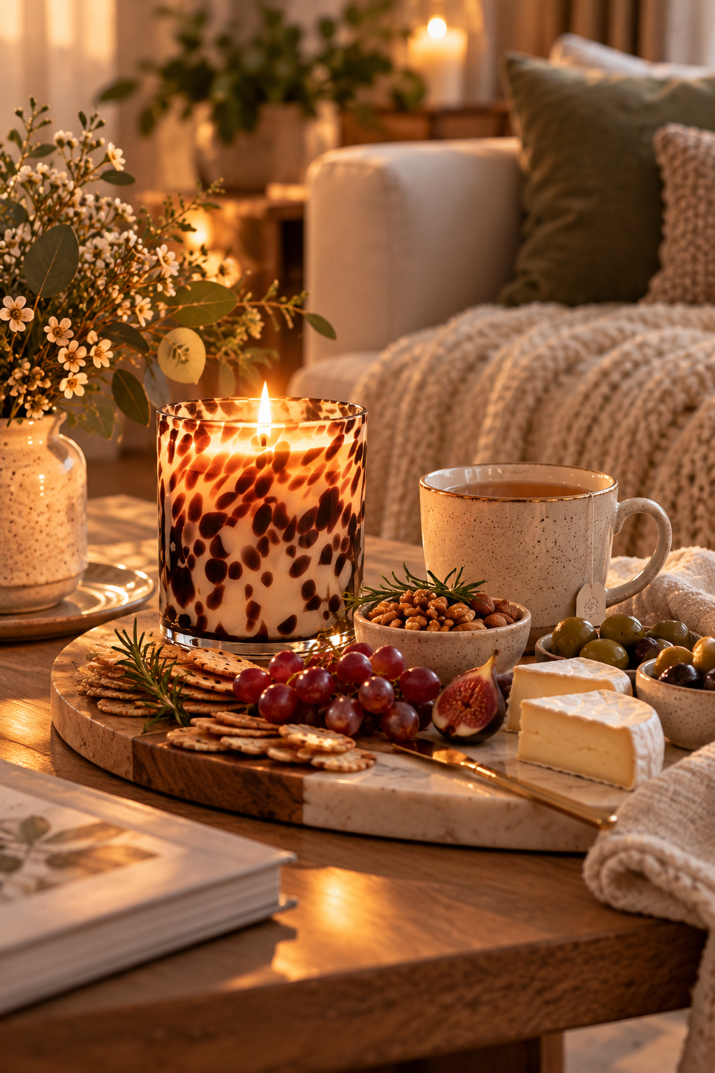 Inner Calm | 400g Hand-Blown Glass Soy Candle | Up to 70 Hours