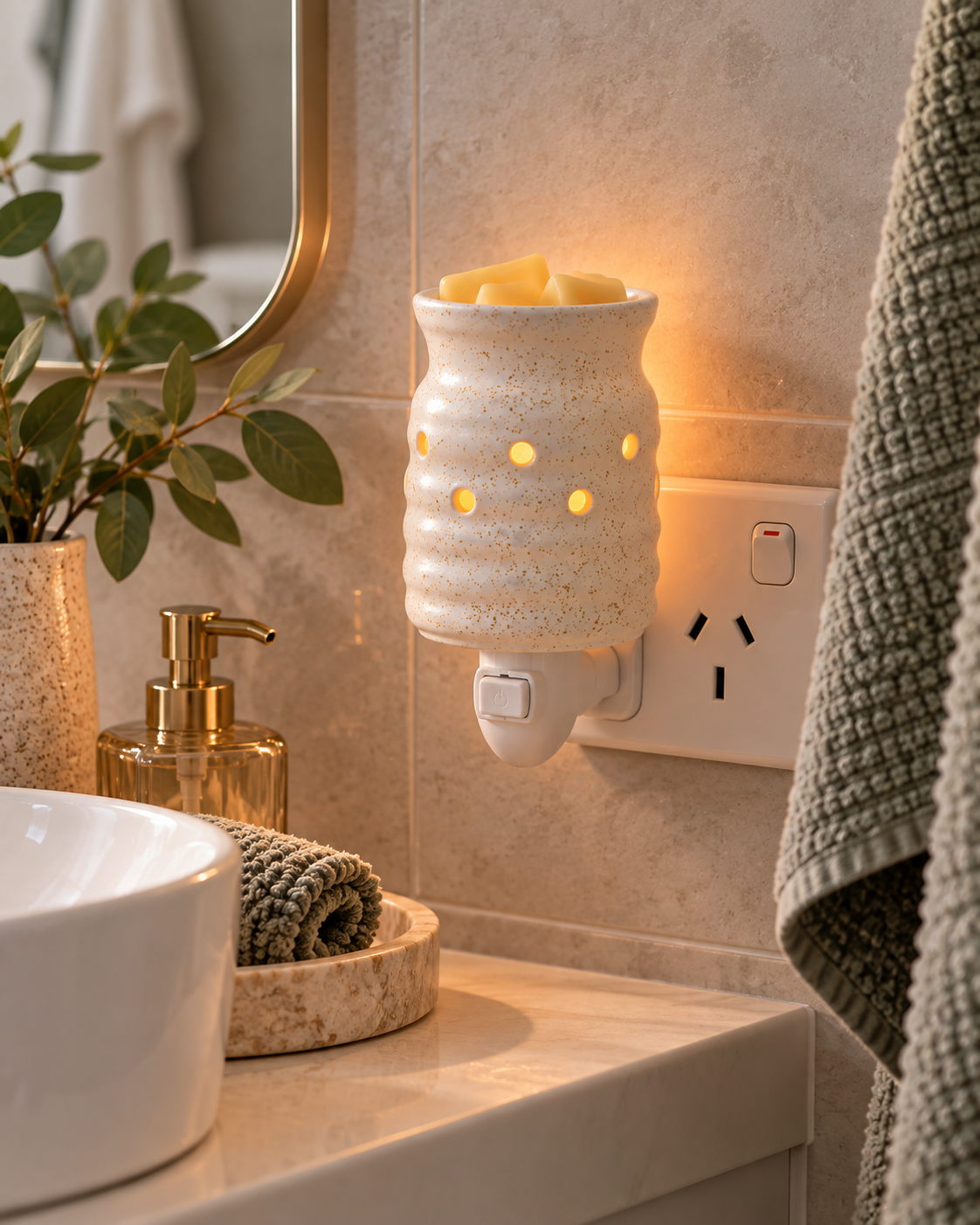 Farmhouse Pluggable Warmer | Complimentary Wax Melt
