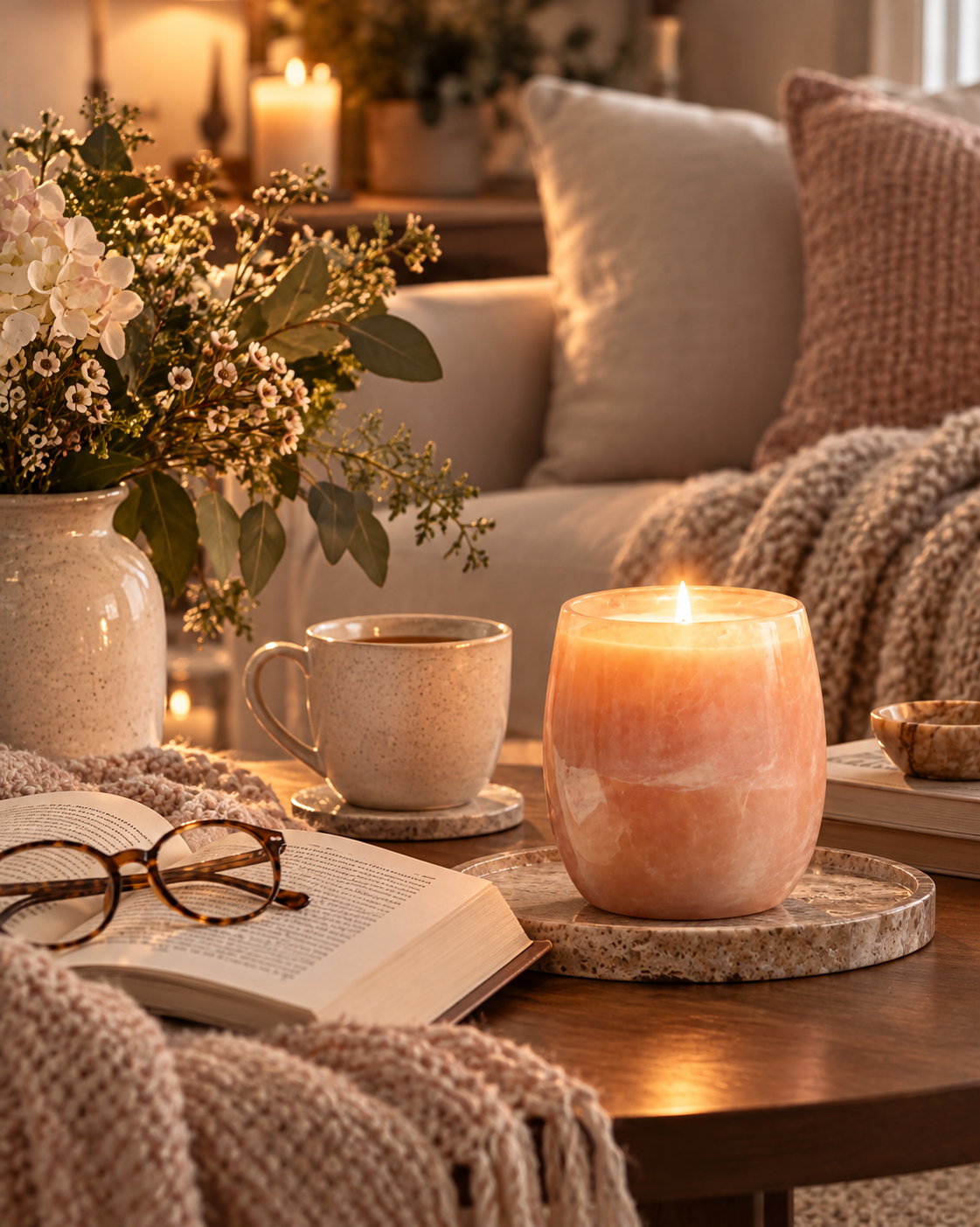 Embrace | 400g Hand-Blown Glass Soy Candle | Up to 70 Hours