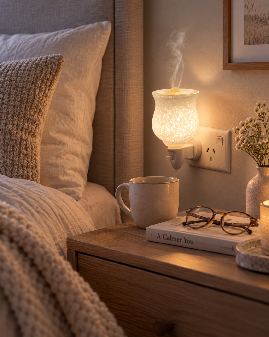 Moonstone Pluggable Wax Warmer | Complimentary 90g Wax Melt