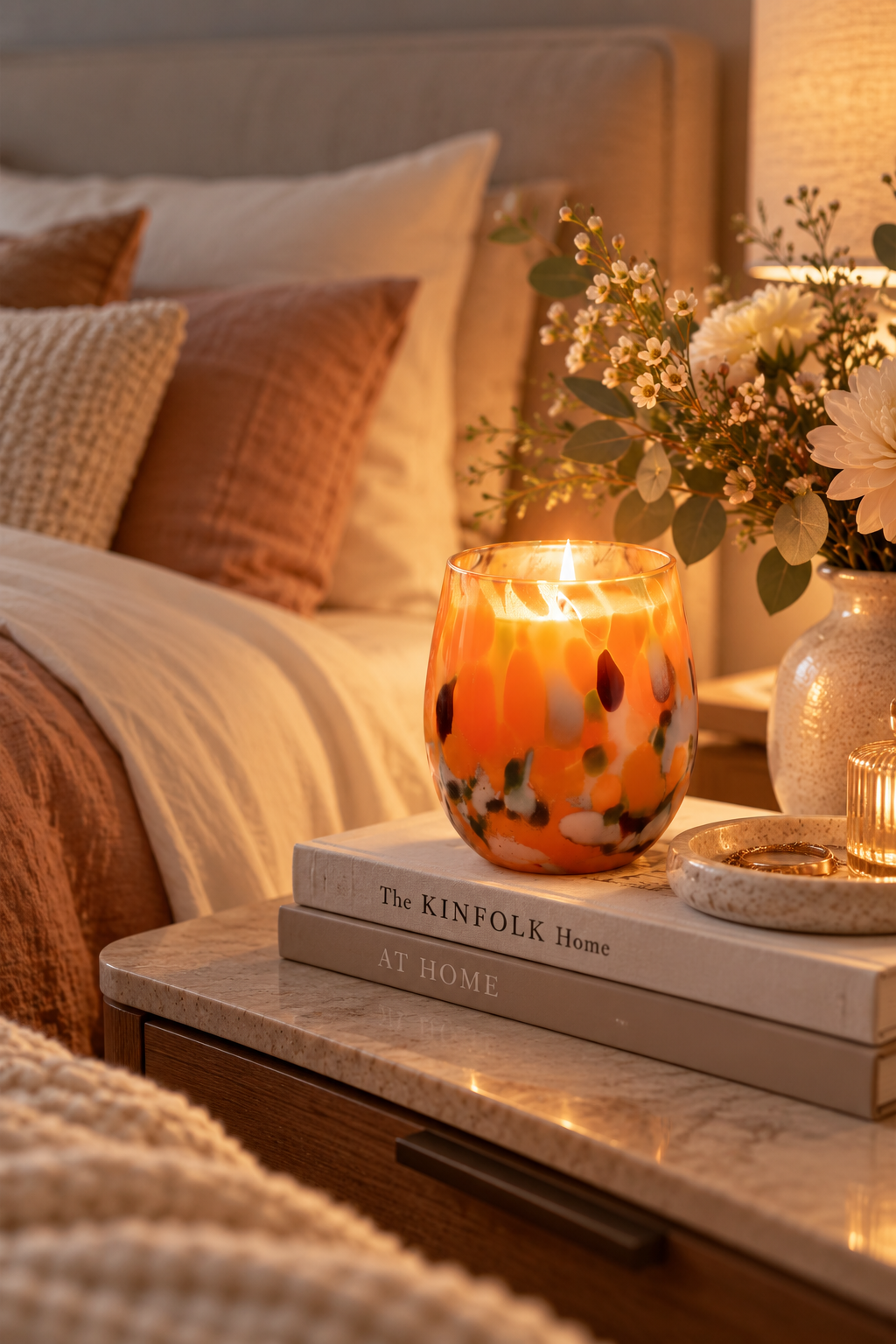 Quiet Moments | 400g Hand-Blown Glass Soy Candle | Up to 70 Hours