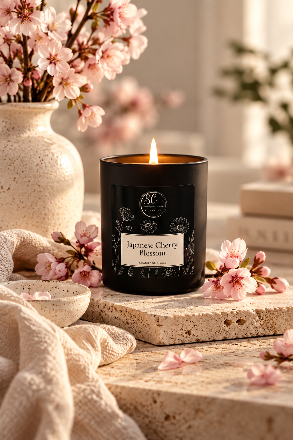 Luxury Matte Black | 350g Soy Candle | Approx. 35 Hours