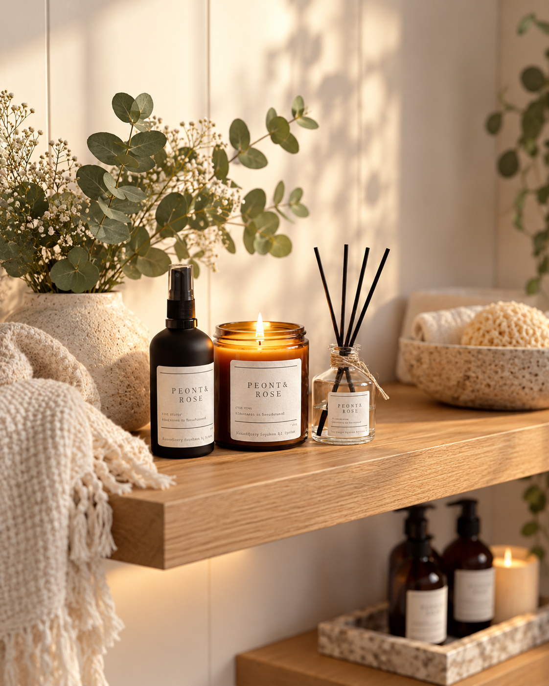 The Home Sanctuary Trio | 200g Candle, 70ml Diffuser & 100ml Room Spray