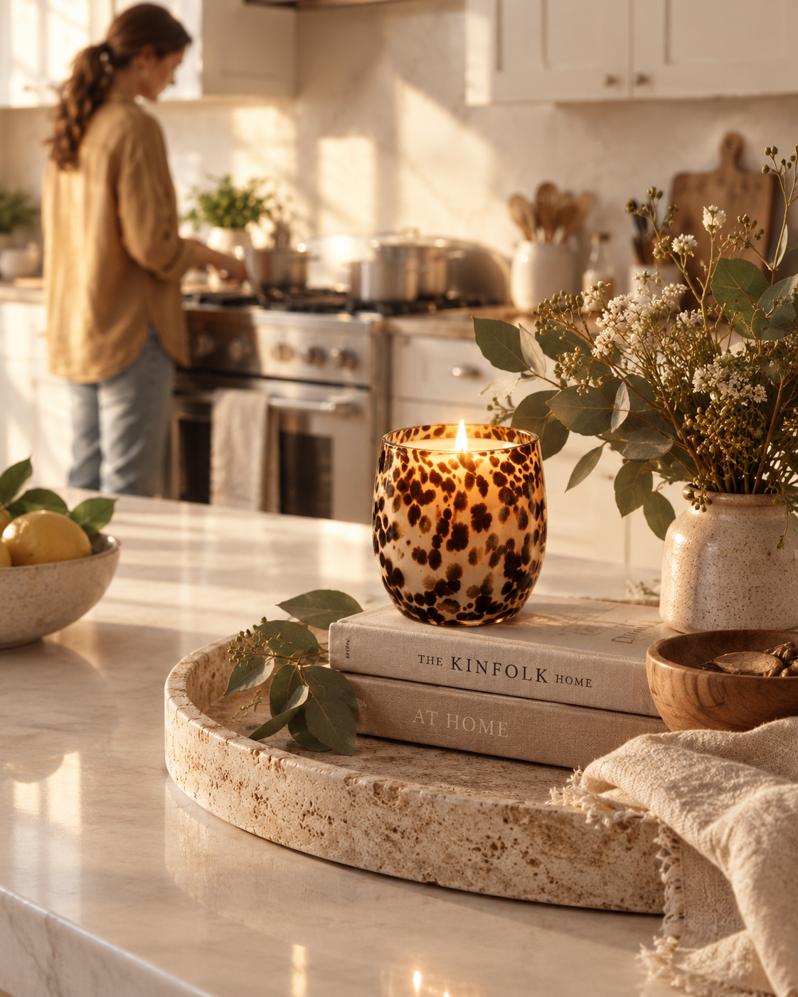 Serenity | 400g Hand-Blown Glass Soy Candle | Up to 70 Hours
