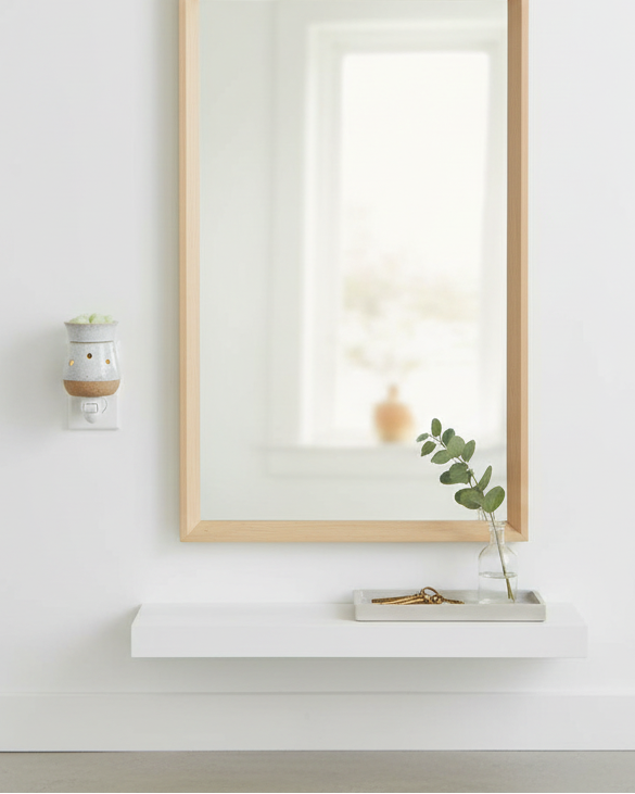 Rustic White Pluggable Warmer - Hallway