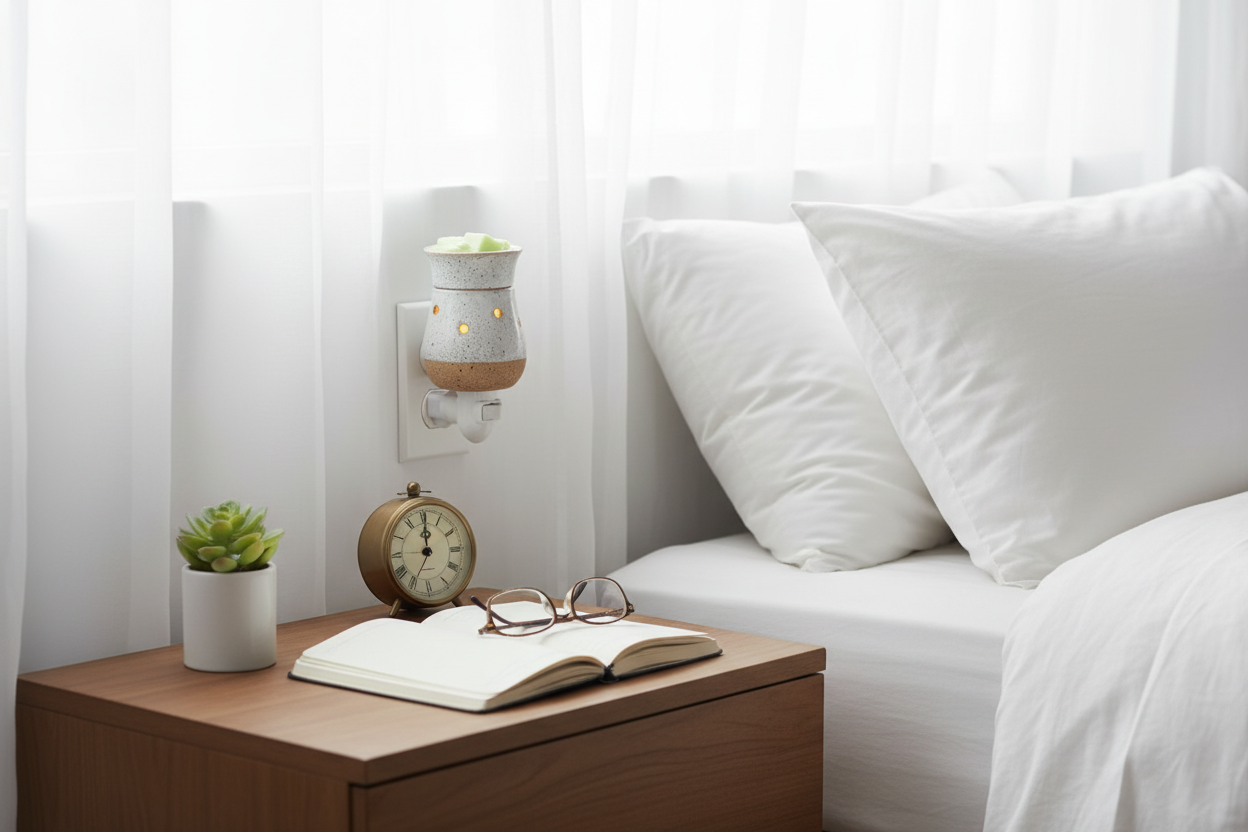 Rustic White Pluggable Warmer