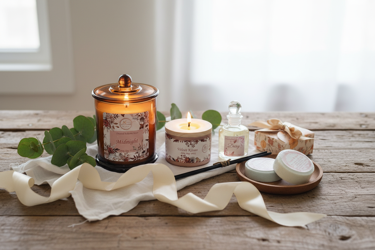 Scented Moments Gift Set - Lit Candles
