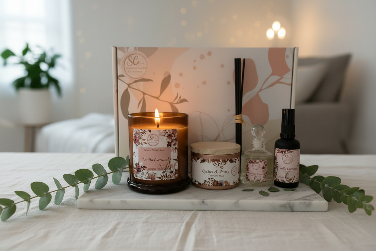 Scented Moments Gift Set with light background