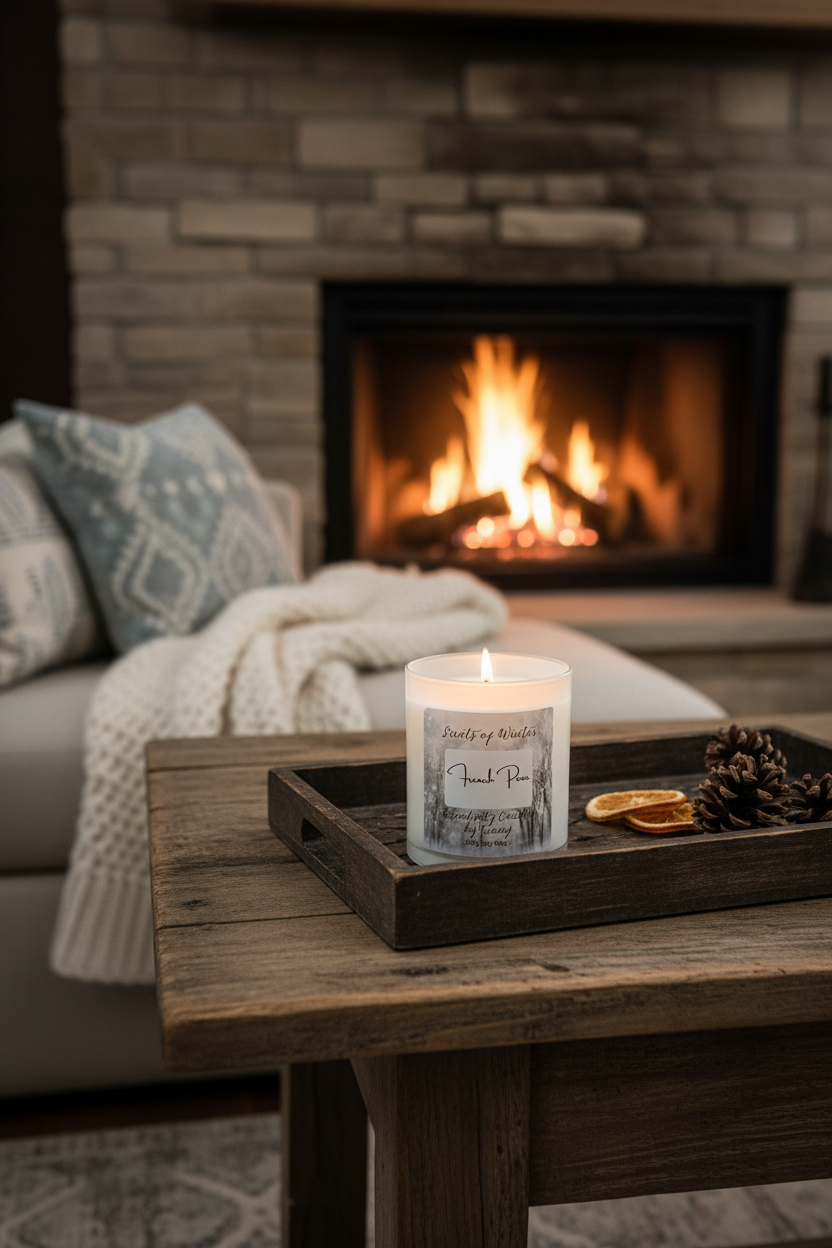 Scents of Winter French Pear — Wooden Tray