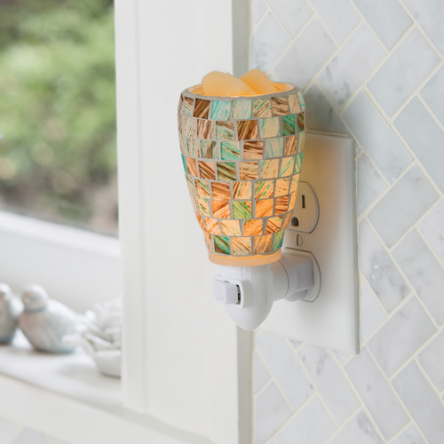 Sea Glass Pluggable Warmer | Complimentary Wax Melt