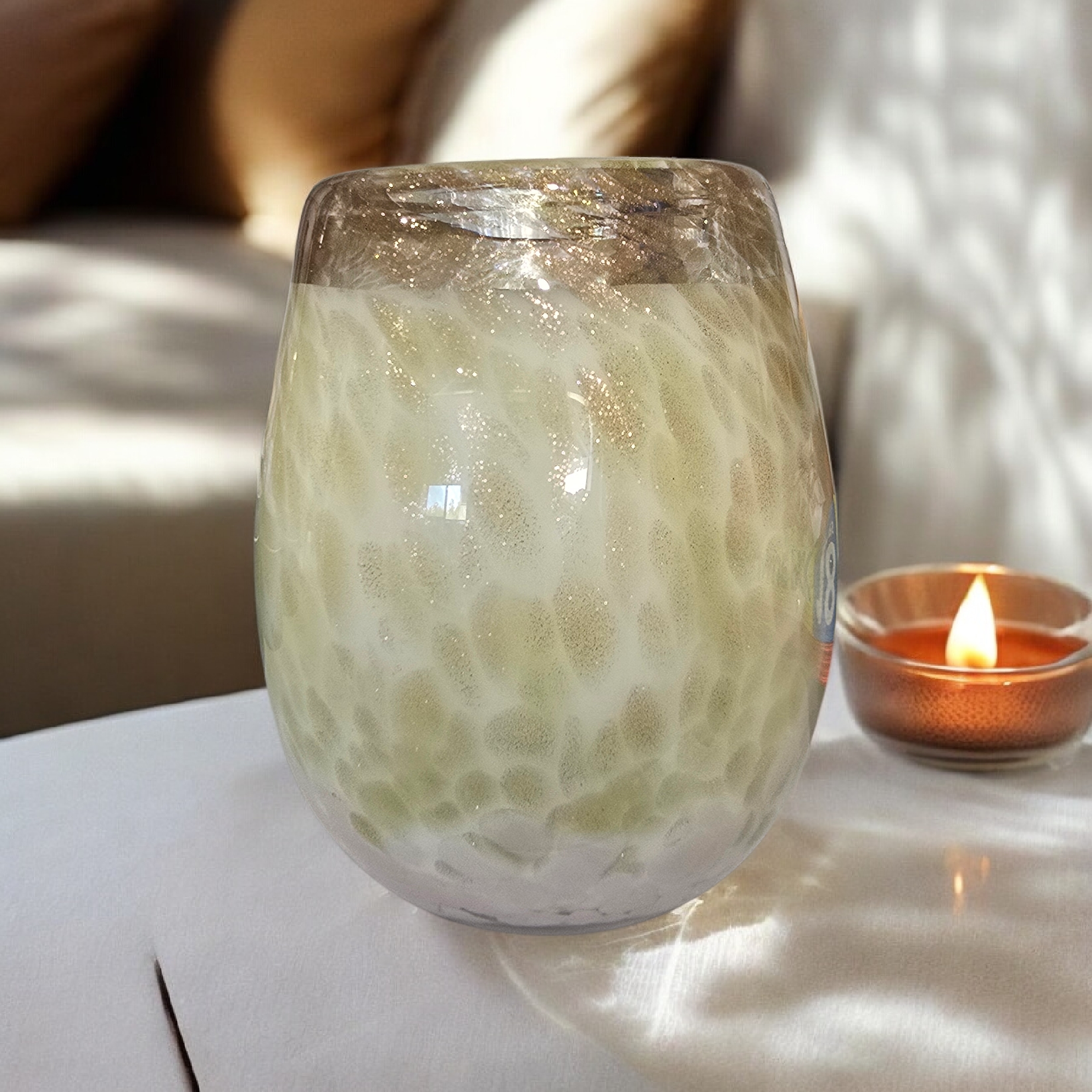 Tranquillity Luxury Scented Candle 400g | Hand-Blown Glass | Soy Wax